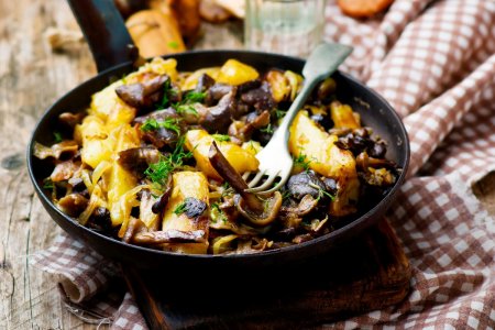 12 mejores recetas de patatas fritas con setas de miel