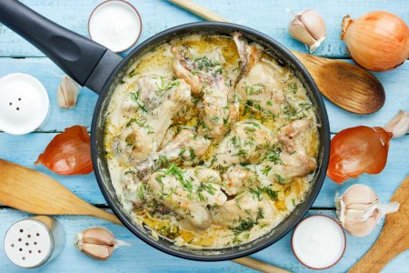 15 schnelle Hähnchenrezepte in Sauerrahmsoße