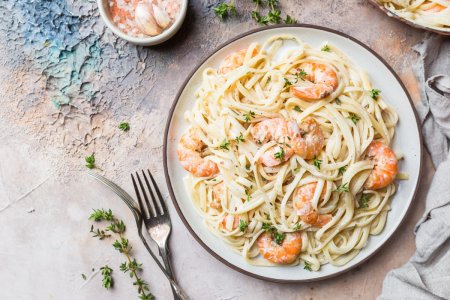 20 einfache Rezepte für Pasta mit Garnelen in Sahnesauce