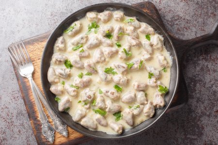 8 Irresistible Chicken Heart Recipes in Sour Cream in a Skillet