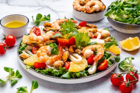 10 ensaladas originales con mejillones y camarones