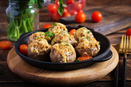 Las 10 recetas más deliciosas de champiñones rellenos en freidora de aire