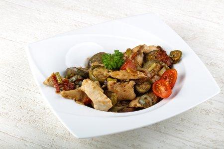Gemüseragout mit Huhn im Heißluftfrittierer – Schritt-für-Schritt-Rezept