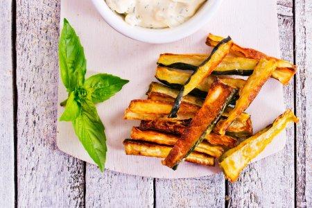 Aubergines croustillantes à la fécule dans une friteuse à air – recette simple