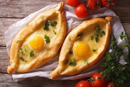 Adjarian Khachapuri from Ready-Made Puff Pastry – Step-by-Step Recipe