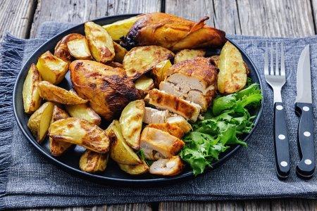 Poulet et pommes de terre à la campagnarde à la friteuse à air – une recette délicieuse