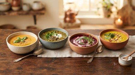 Soupes diététiques : 20 recettes savoureuses