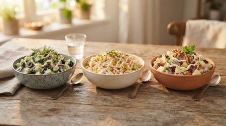 Salades à la mayonnaise : 20 recettes les plus délicieuses et rapides