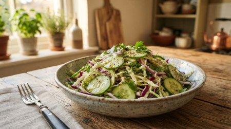 15 salades simples de chou frais au concombre
