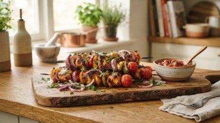 12 recetas de brochetas de pollo jugosas al horno