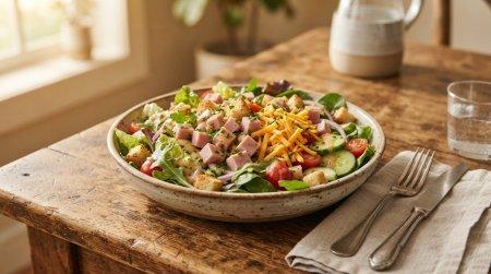 15 ensaladas con jamón y queso de las que te enamorarás