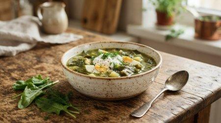 12 sopas de acedera con huevo, sencillas y deliciosas